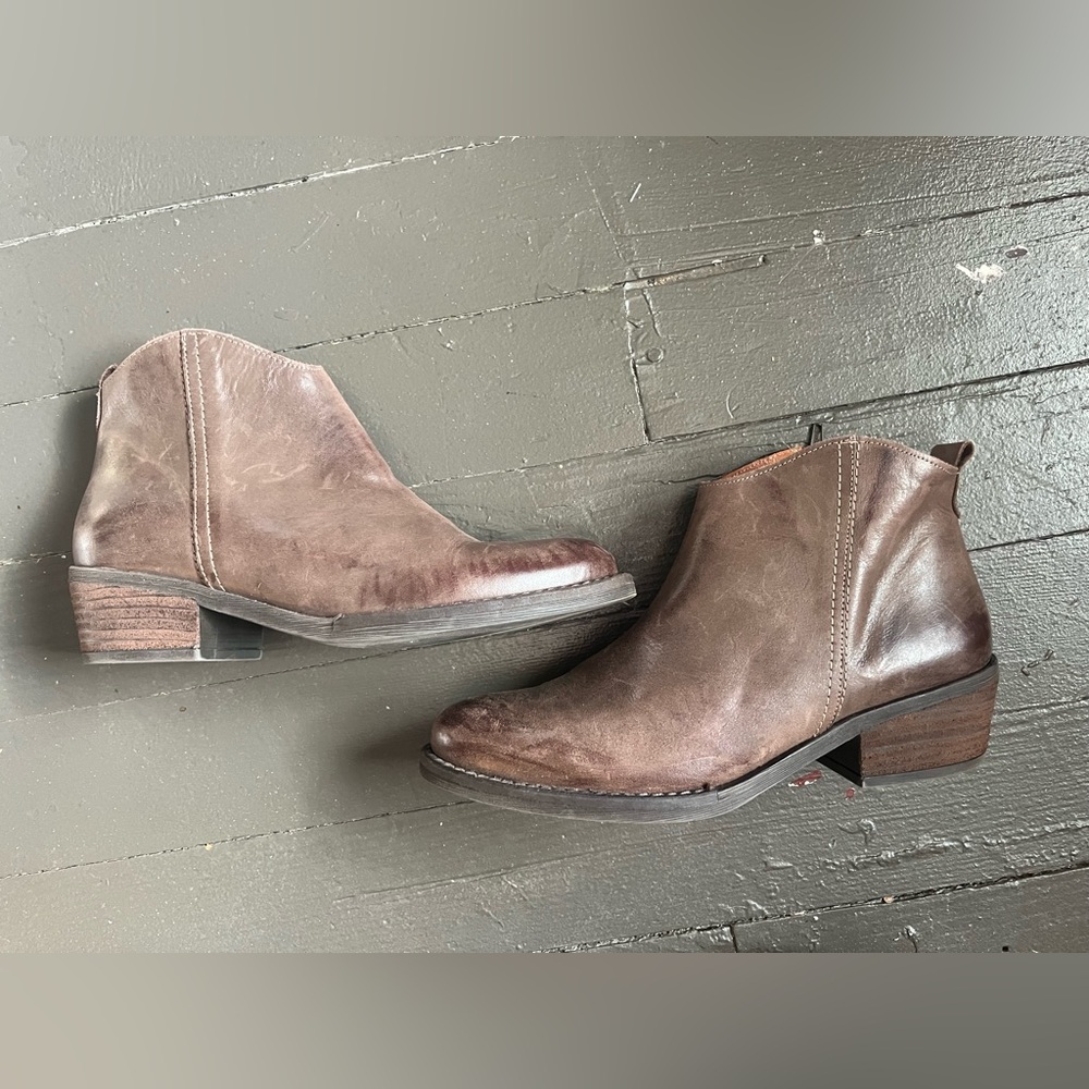Marrochi Sanchez brown distressed ankle boots size 8 or 39 made in Spain - Picture 13 of 13